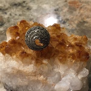 Vintage Sterling And Marcasite Ring